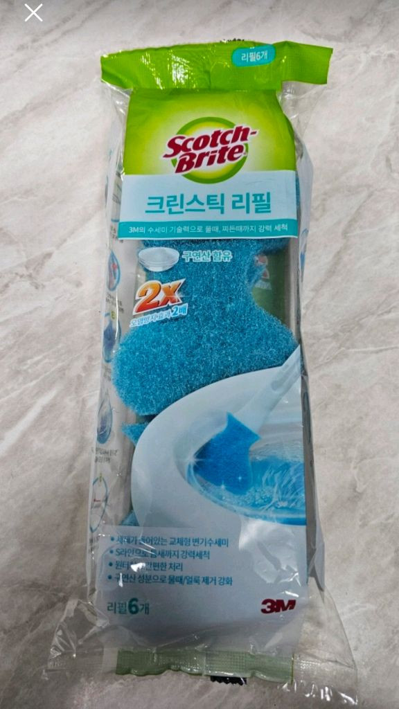 3M 스카치브라이트 크린스틱 리필 6개 1세트 변기청소(총 4세트 있음) 이미지