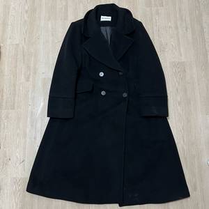 칼라거펠트 파리스 여성 캐시미어 더플 롱 코트 94-100-165