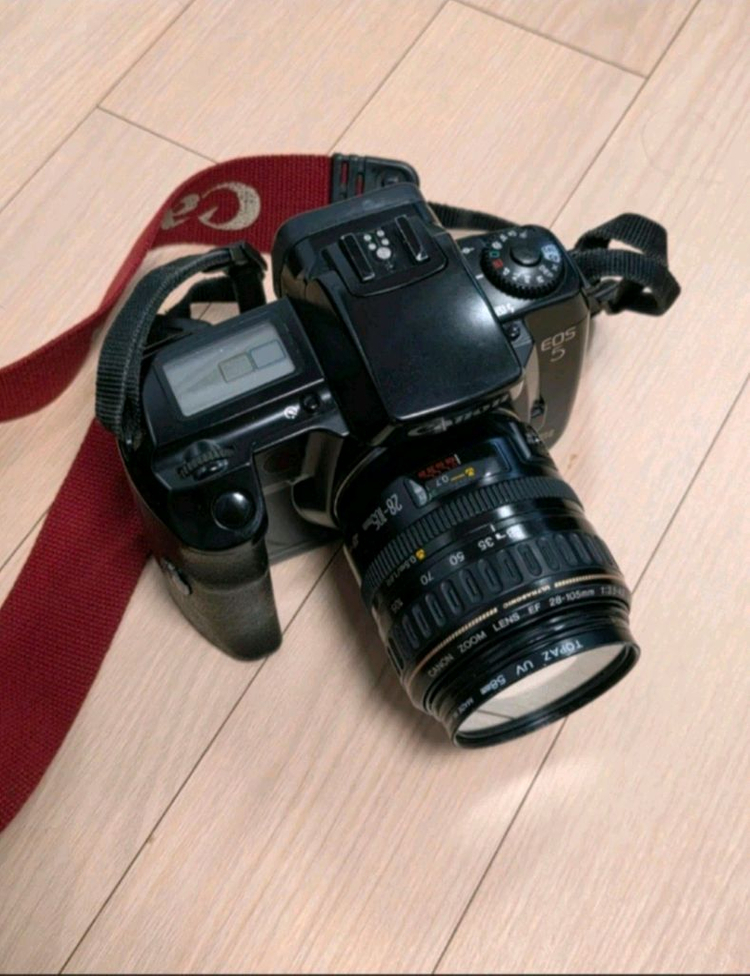 캐논 EOS 5 필름 카메라 EF 28-105mm 렌즈--0