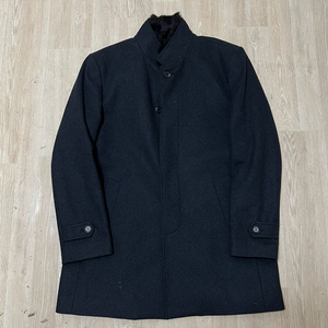 보스렌자 남성 클래식 모직 퍼트리밍 코트 XXL/110