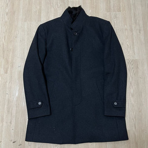 보스렌자 남성 클래식 모직 퍼트리밍 코트 XXL/110