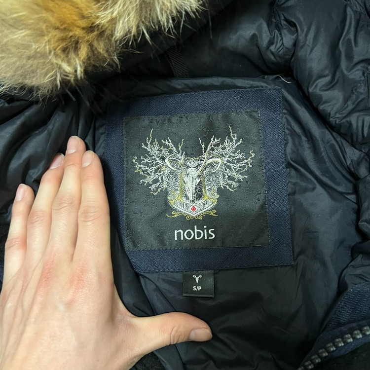노비스 남성 와펜 덕다운 퍼후드 롱패딩 S/90--4