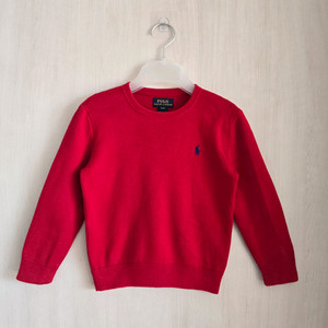 폴로 랄프로렌키즈 엘보우패치 크루넥 니트 4T