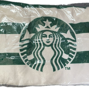 [택배거래만 가능] 스타벅스 프리퀀시 그린 스트라이프 비치타월 미개봉