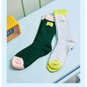 MSGM x 스타벅스 양말 2개 세트 (그린+블루)