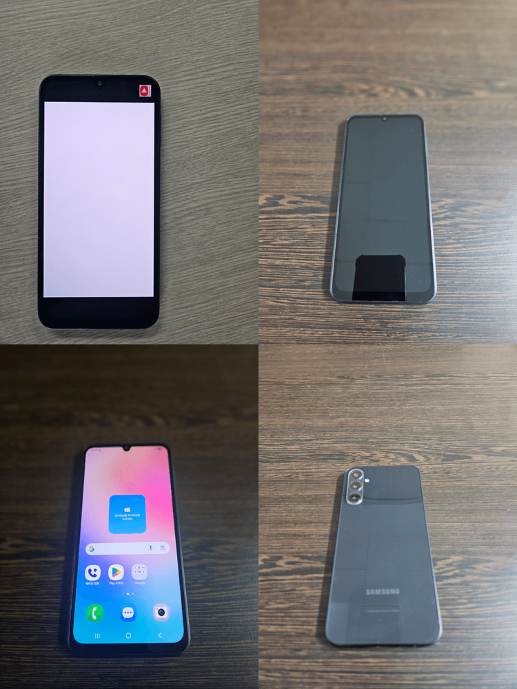 갤럭시 A24 정상해지폰 - 블랙 10만원, 버건디 9만원 판매합니다.--1