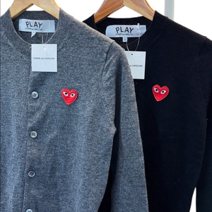 꼼데가르송 가디건 블랙/그레이