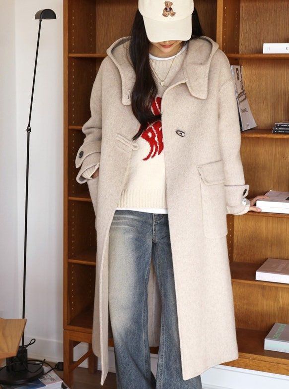 @새상품@ 오트밀 자타라 핸드메이드코트 이미지