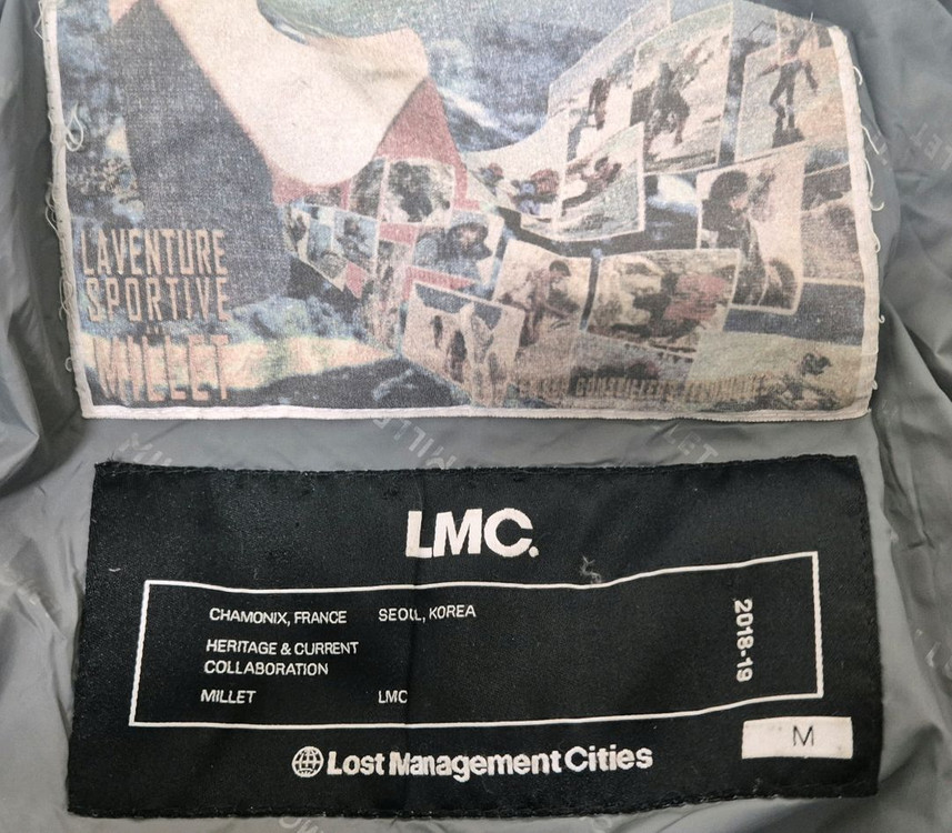 (M/100) 밀레 x LMC 콜라보 패딩 구스 다운 눕시 우모복--2