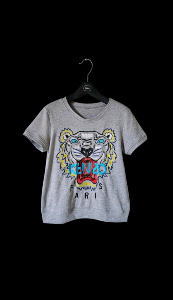 타이거 자수 반팔 여성 티셔츠 이미지