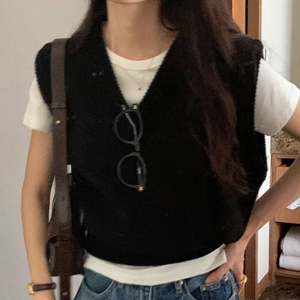 \새제품\ 레이어드 니트 베스트