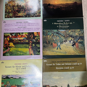 클래식 LP 쇼팽 / 멘델스존 / 리스트 6장 세트