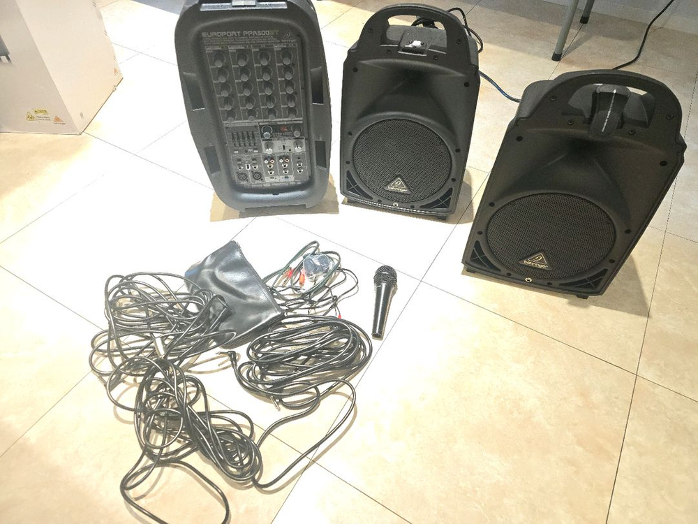 베링거 유로포트 PPA500BT 신품급 (1회 테스트만 함) 버스킹 앰프 (블루투스) 팝니다 야마하 스테이지파스급 이미지