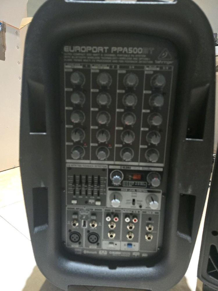 베링거 유로포트 PPA500BT 신품급 (1회 테스트만 함) 버스킹 앰프 (블루투스) 팝니다 야마하 스테이지파스급 이미지