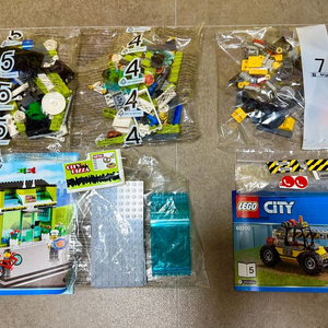 레고 시티 60335 철도역, 60026 피자가게, 60200 크레인 미개봉 새제품