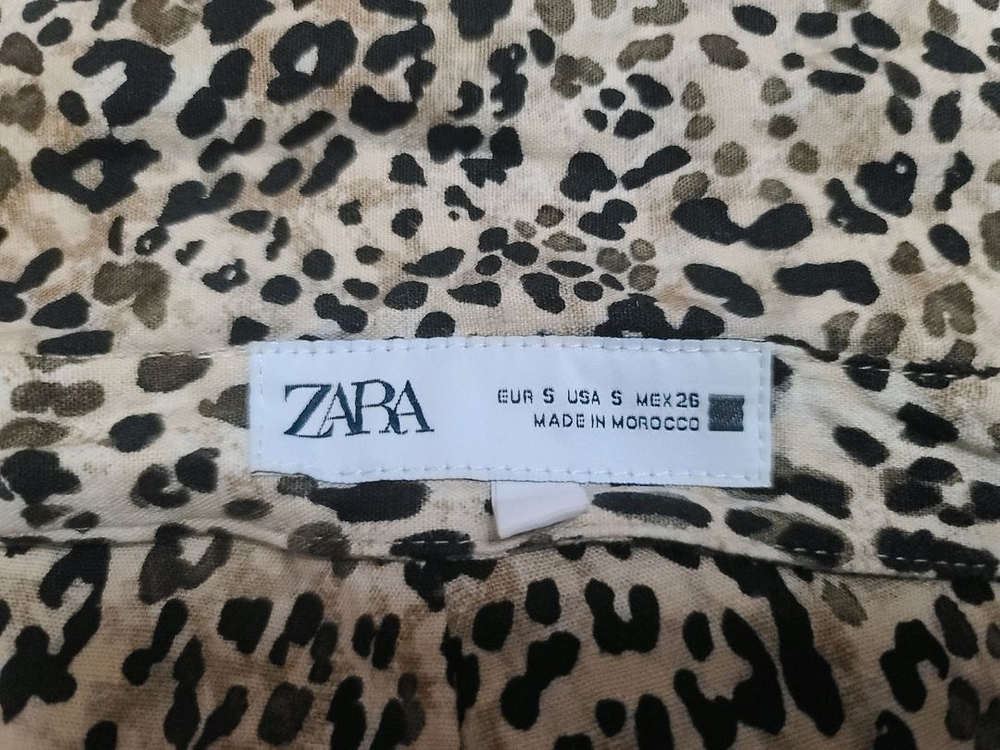 ZARA 레오파드 홀터넥 원피스--1