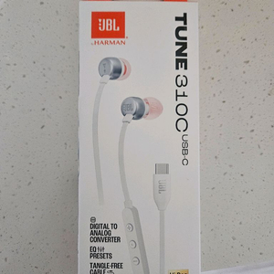 JBL TUNE 310C USB-C 이어폰 개봉만 한 것