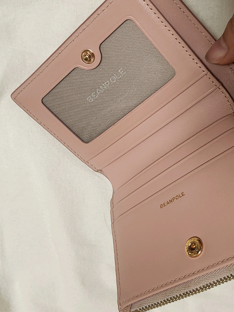 빈폴 체크패턴 카드지갑--1