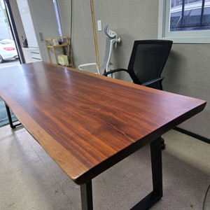 원목 우드슬랩 거실 카페 회의 8인용 테이블