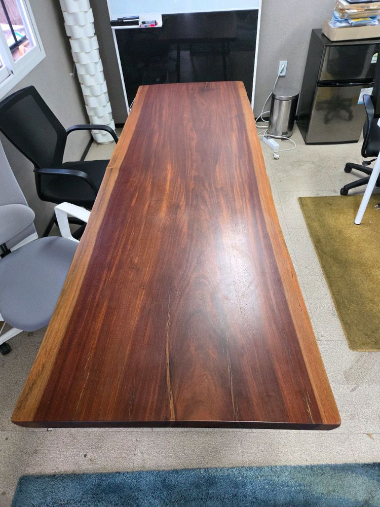 원목 우드슬랩 거실 카페 회의 8인용 테이블--1