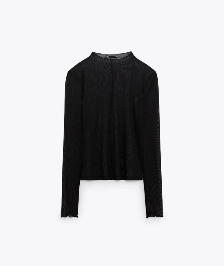 자라 튤 티셔츠 ( 산드로 마쥬 이자벨마랑 시에 코스 가니 마뗑킴 자크뮈스--0