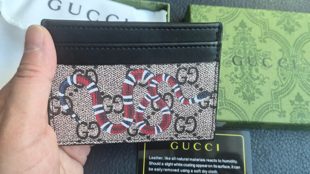 구스타일 스네이크 패턴 카드지갑 카지 남자지갑 (새상품) 이미지