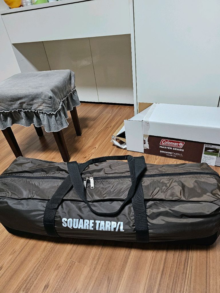 캠핑 콜맨 웨더마스터 코쿤3, 클리어월, 이너그라운드시트, 스퀘어타프 L 미사용품 세트 판매--4