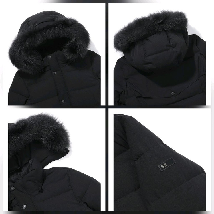 (새제품) K2 여성 구스다운 숏패딩 블랙90 그레이90 이미지