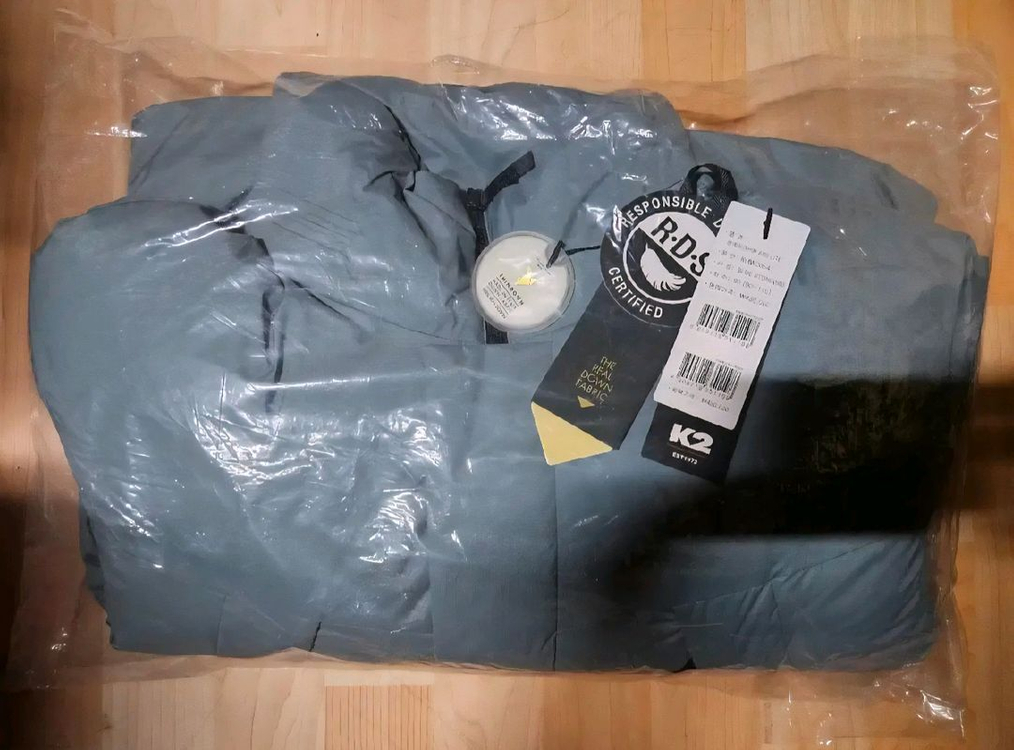 (새제품)K2 씬에어 라이트 패딩 구스다운 블루90 이미지