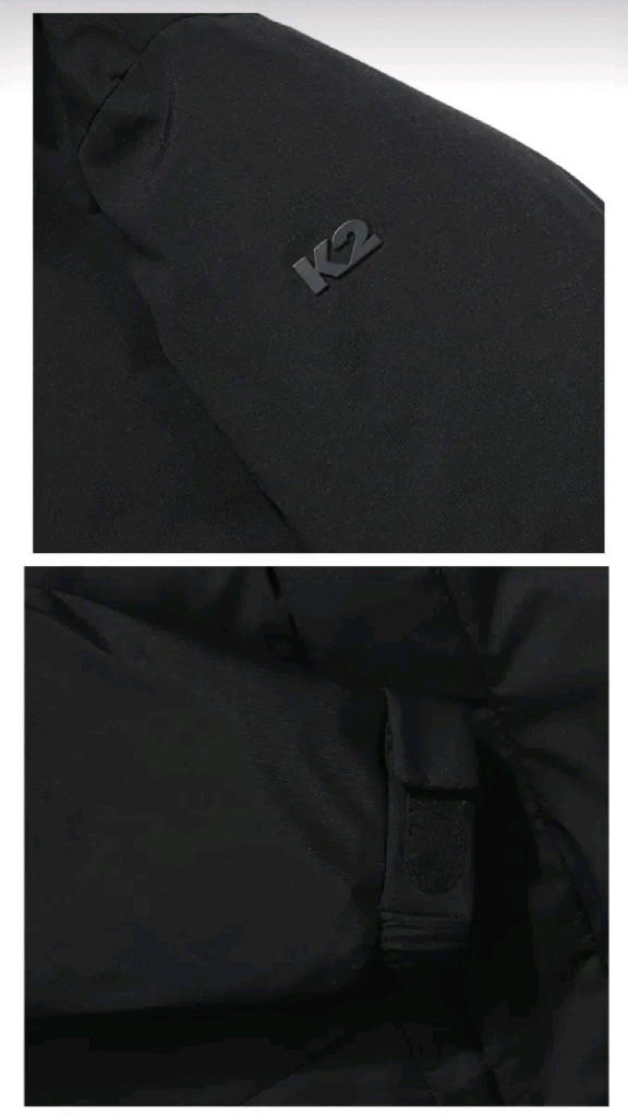(새제품)K2 씬에어 바이브업 롱패딩 남성 블랙100,105,110 이미지