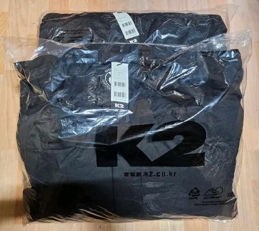 (새제품)K2 씬에어 바이브업 롱패딩 남성 블랙100,105,110 이미지