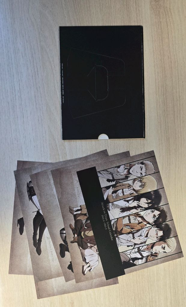 한정판 진격의거인 블루레이박스 조사병단 켈린더 설정 북클릿 일러스트컷--3