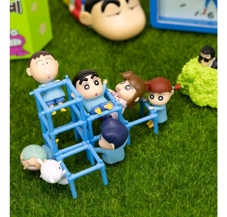 미사용 짱구 정글짐 랜덤 피규어 1박스(24개입) 초롱이 히든 포함--2