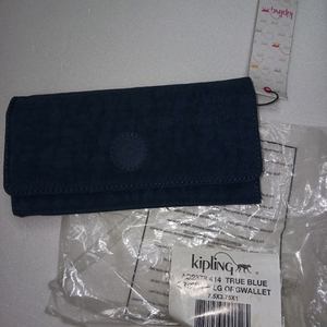키플링 장지갑 네이비색 새것