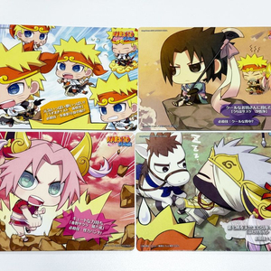 나루토 서유기 푸치캐러랜드 특전 시트 카카시 사스케 사쿠라 엽서 카드 굿즈