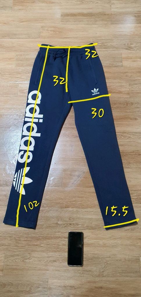 남.29-30) 아디다스 남성 트레이닝 바지, 네이비색 (약기모) / 슬림핏, 남 여 기모 츄리닝--2