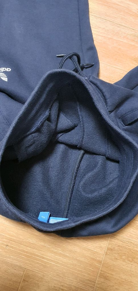 남.29-30) 아디다스 남성 트레이닝 바지, 네이비색 (약기모) / 슬림핏, 남 여 기모 츄리닝--4