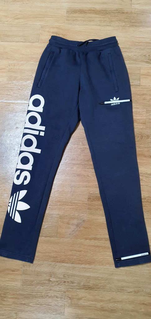 남.29-30) 아디다스 남성 트레이닝 바지, 네이비색 (약기모) / 슬림핏, 남 여 기모 츄리닝--8