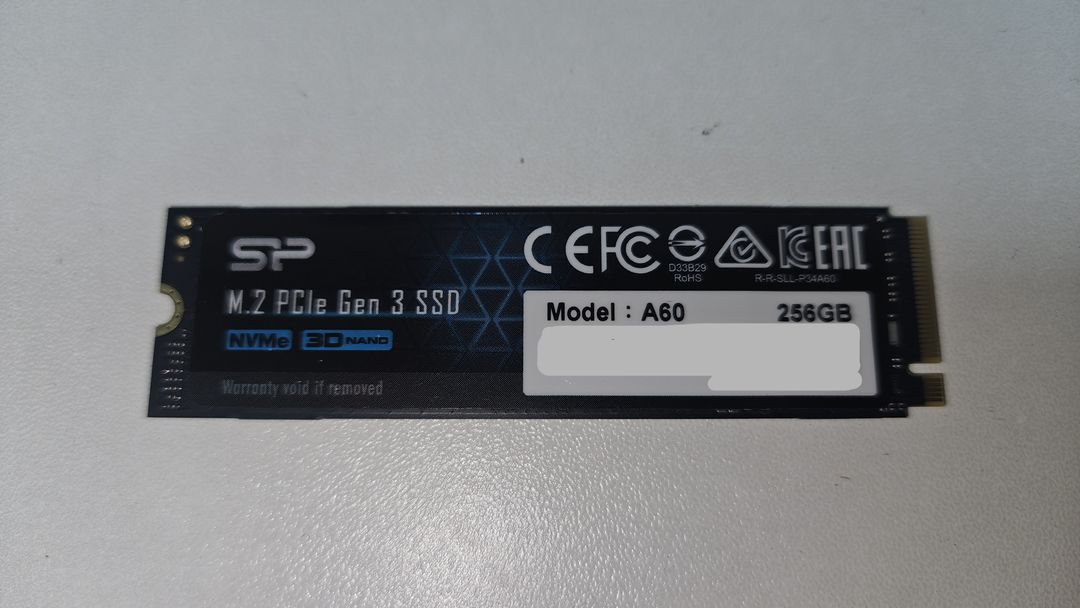 [NVMe] 실리콘파워 P34 A60 256GB NVMe SSD--0