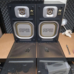 소니 APM-V505AV 평면형 빈티지 스피커 1조 레트로 오디오 앤틱 인테리어 카페 가게 매장용 감성 엔틱 레어 이미지