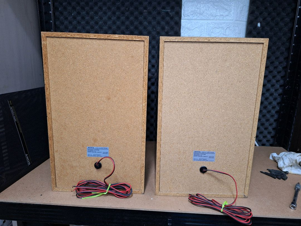 소니 APM-V505AV 평면형 빈티지 스피커 1조 레트로 오디오 앤틱 인테리어 카페 가게 매장용 감성 엔틱 레어 이미지