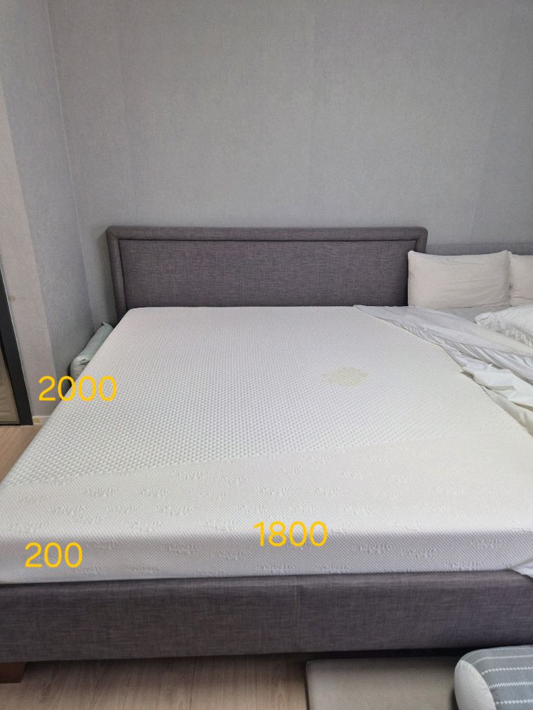 템퍼 슈퍼킹 매트리스 + 템퍼 침대 프레임 이미지