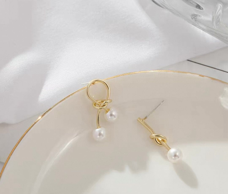 진주 꼬임 귀걸이--0