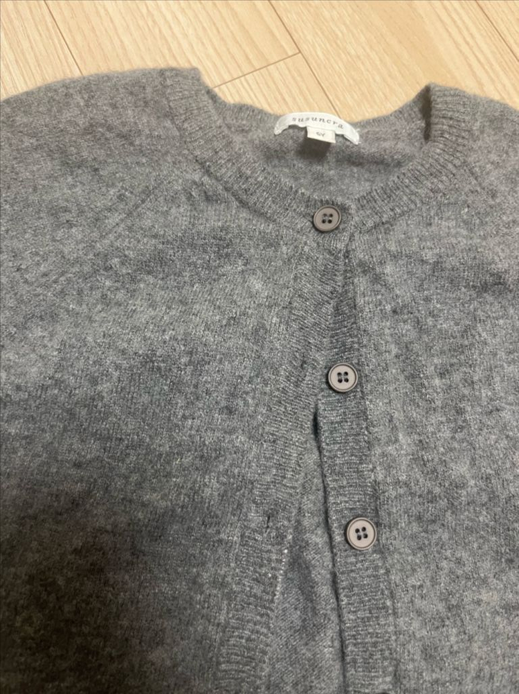 슈슈앤크라 캐시미어 가디건 4y--1