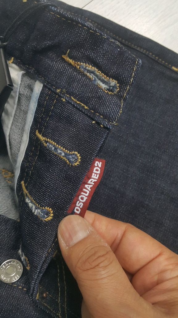 디스퀘어드2(사방스판) 블랙탭 수입대님 32인치(No.70)새제품!--6