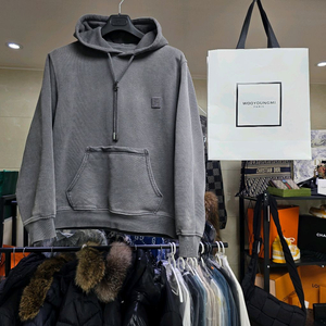 {클로젯[46][25F/w완신]우영미 더티워싱 백로고 후드티