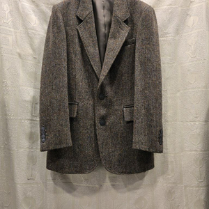 해리스 트위드 헤링본 울 블레이저 자켓 95정도