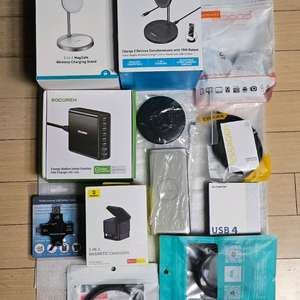 삼성 무선충전기+보조배터리,엔커 맥세이프 충전기,Rocoren 200W 8포트 충전기,베이스어스 2in1,Toock