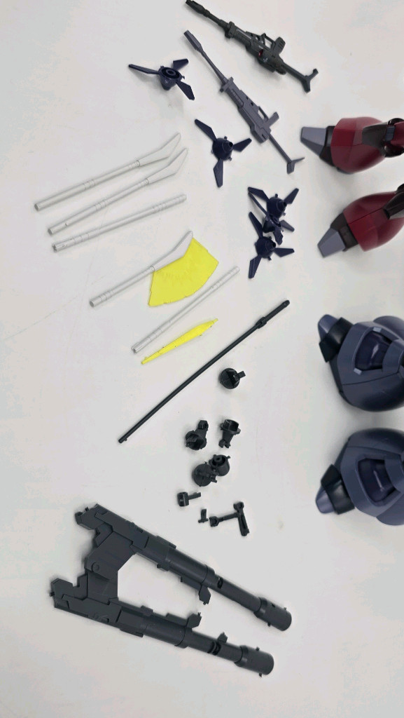 HG 건담 가조립 도색 정크 등--3