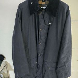 바버 Border 왁스 자켓 네이비 40